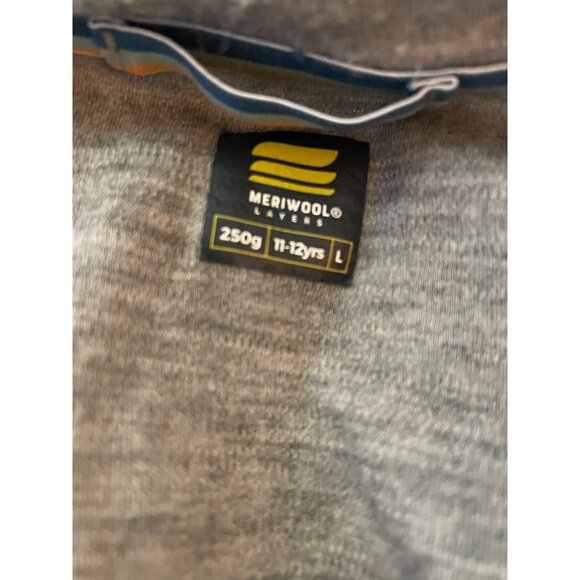 Meriwool Kids Wool Base Layer Top, Size 11/12 - Picture 5 of 5